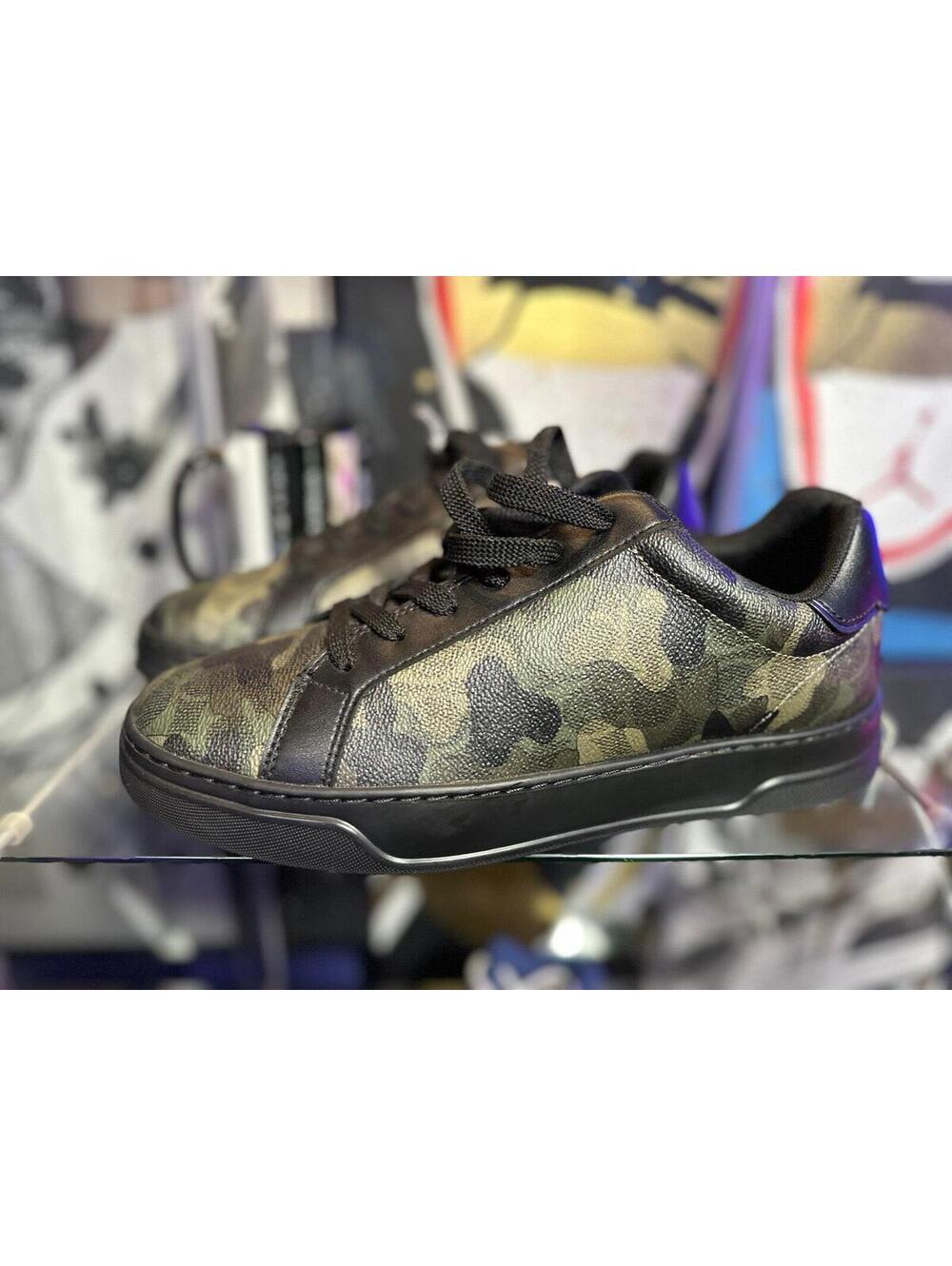 Coach High Line Sneaker In Signature Camo Print SIZE: 11 NEW - Picture 1 of 8